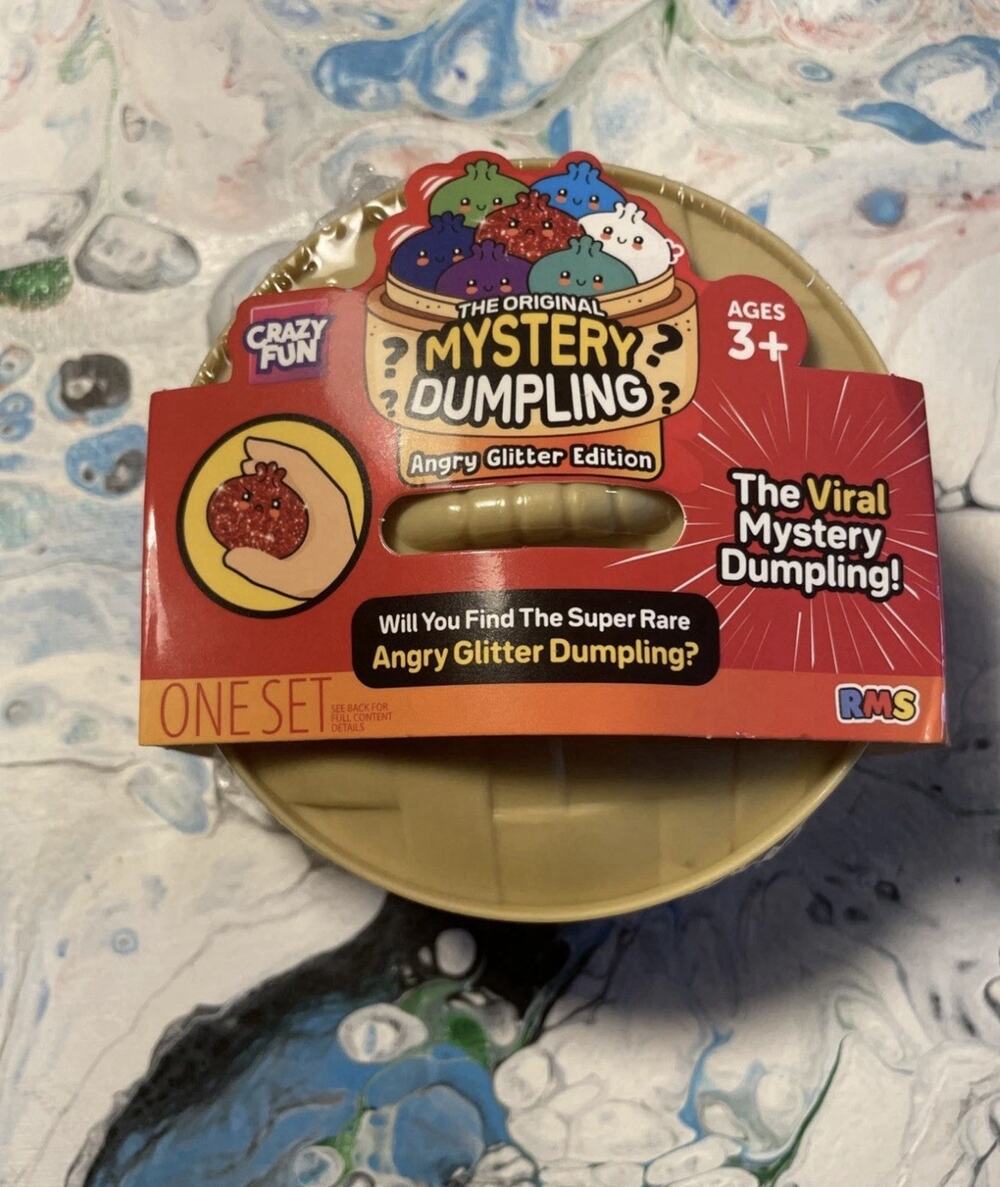 NEW RMS CRAZY FUN Original Mystery Squishy Dumpling ANGRY GLITTER EDITION SEALED